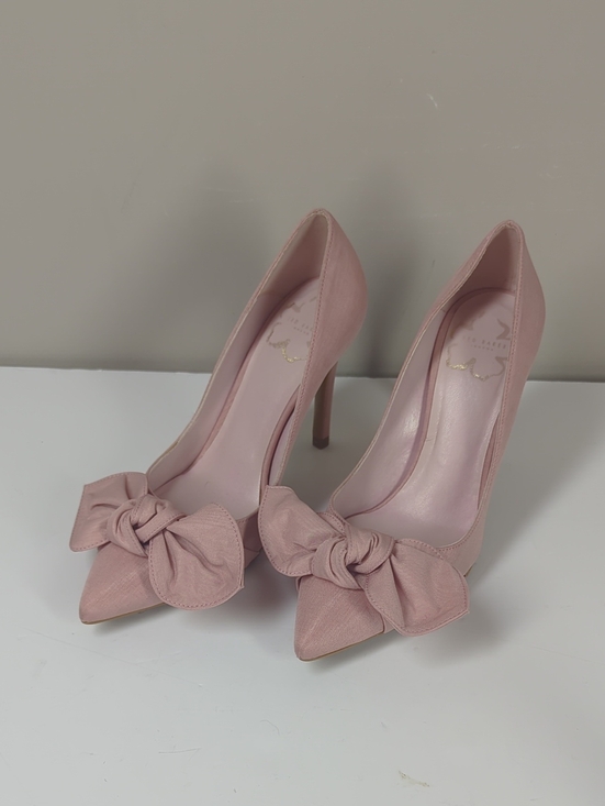 Ted Baker Shoes - Ted Baker Hyana Pink Bow Pointed-Toe High Heels Canvas 37